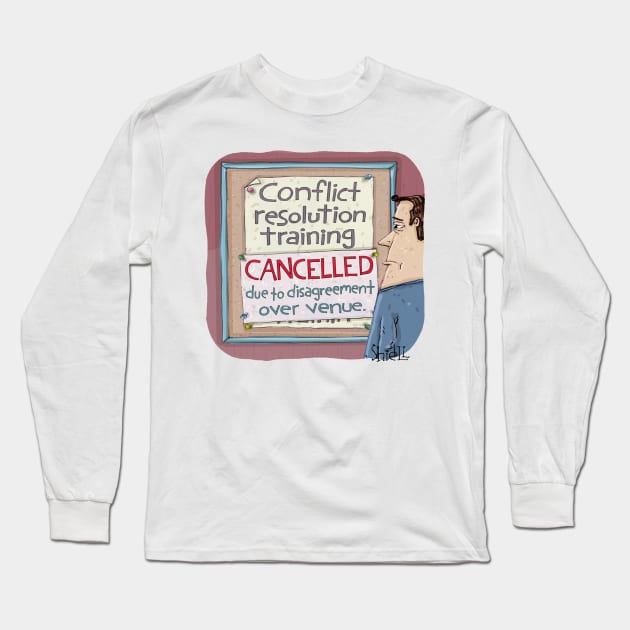 Conflict Resolution Training. Long Sleeve T-Shirt by macccc8